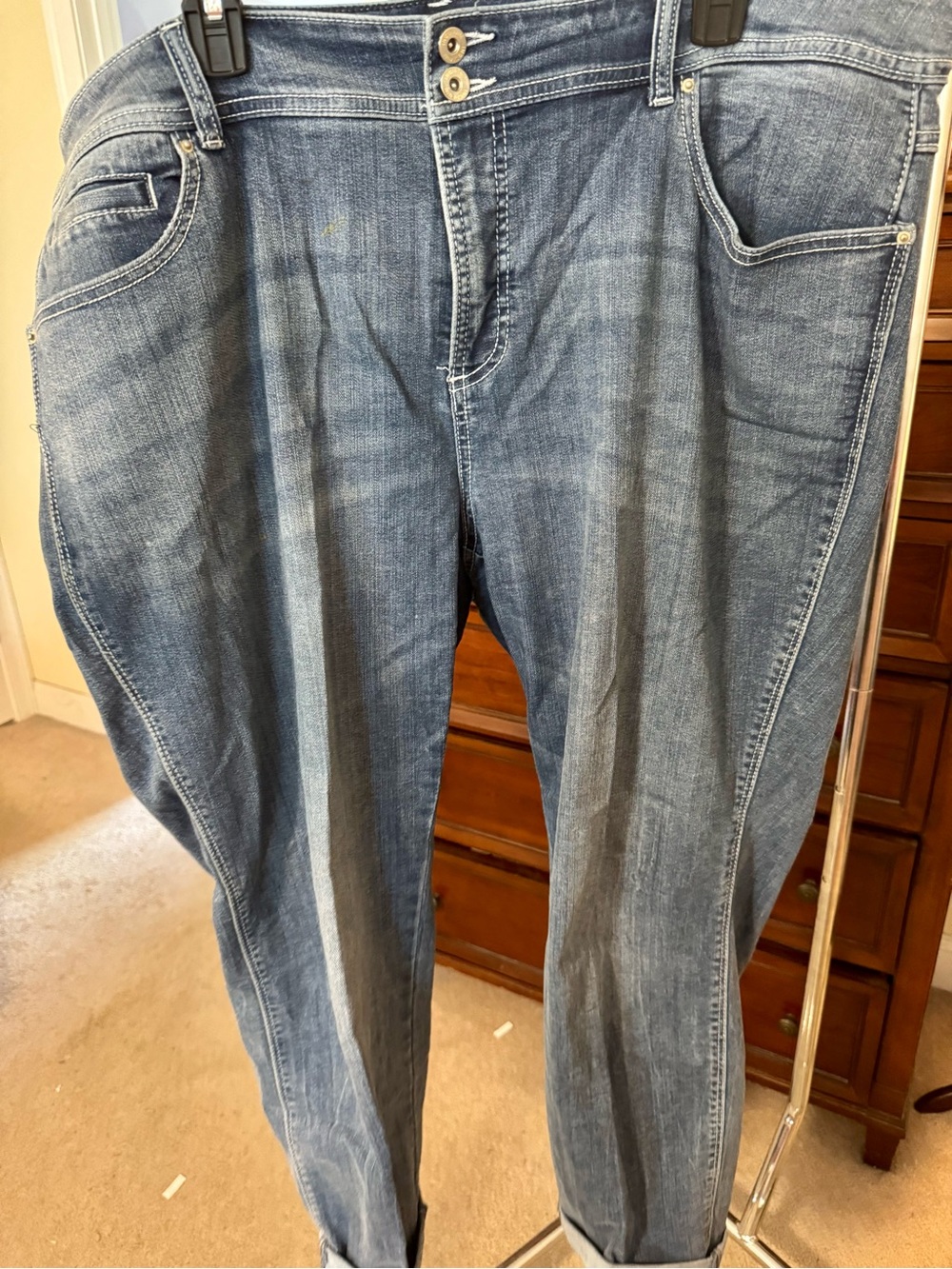 INC International Concepts Relaxed Blue Wash Women's Jeans